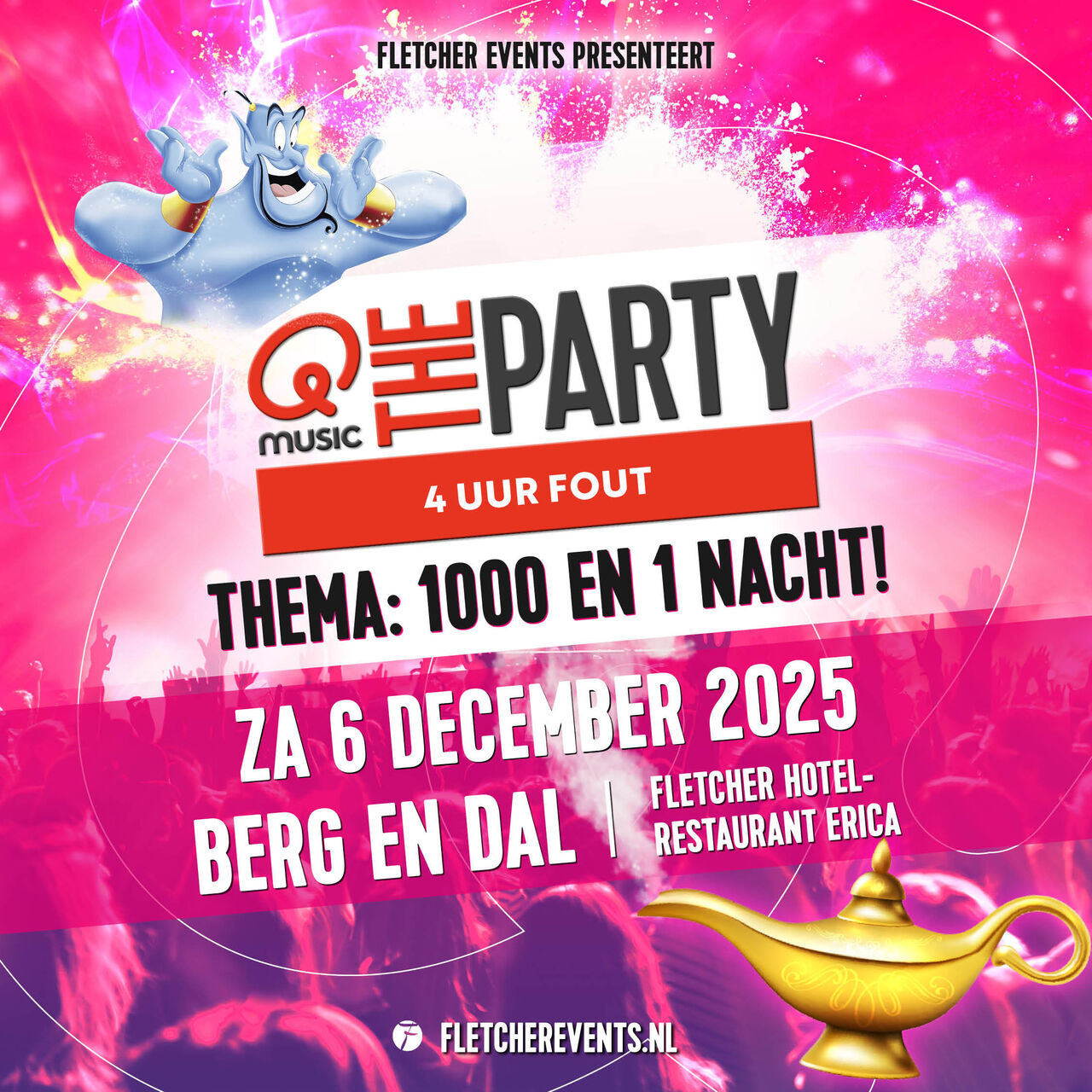 Qmusic the Party in dit hotel!