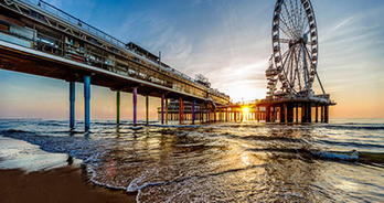 De pier en het reuzenrad van Scheveningen