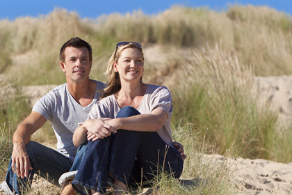 Samen in de duinen