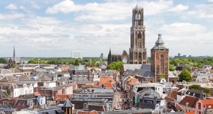 Luchtfoto van Utrecht