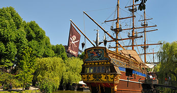 Piratenschip in Amusementspark Tivoli