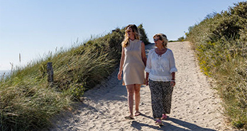 Samen in de duinen