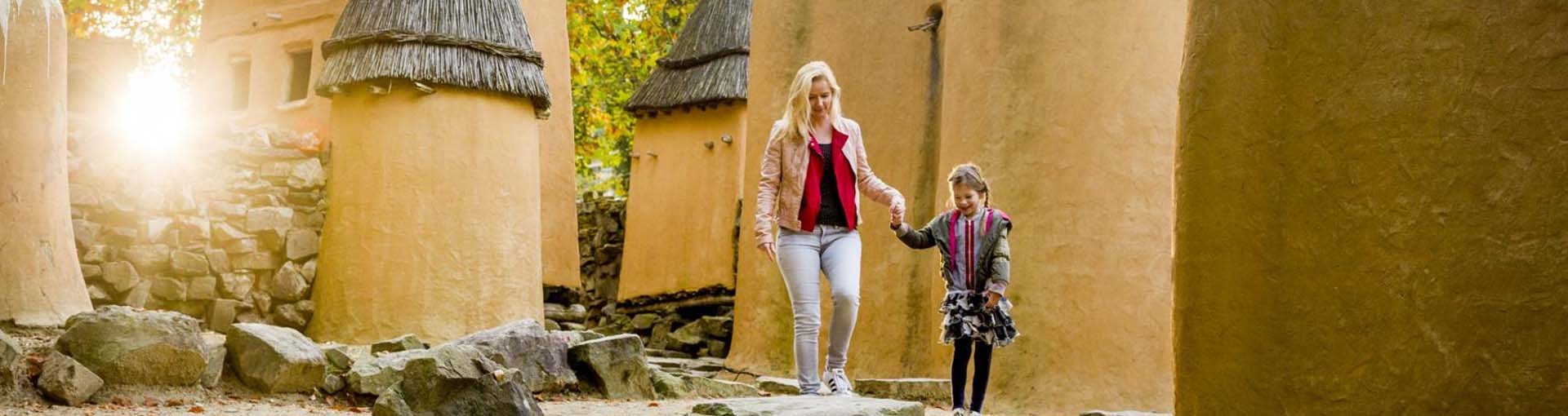 afrika museum mensen lopen