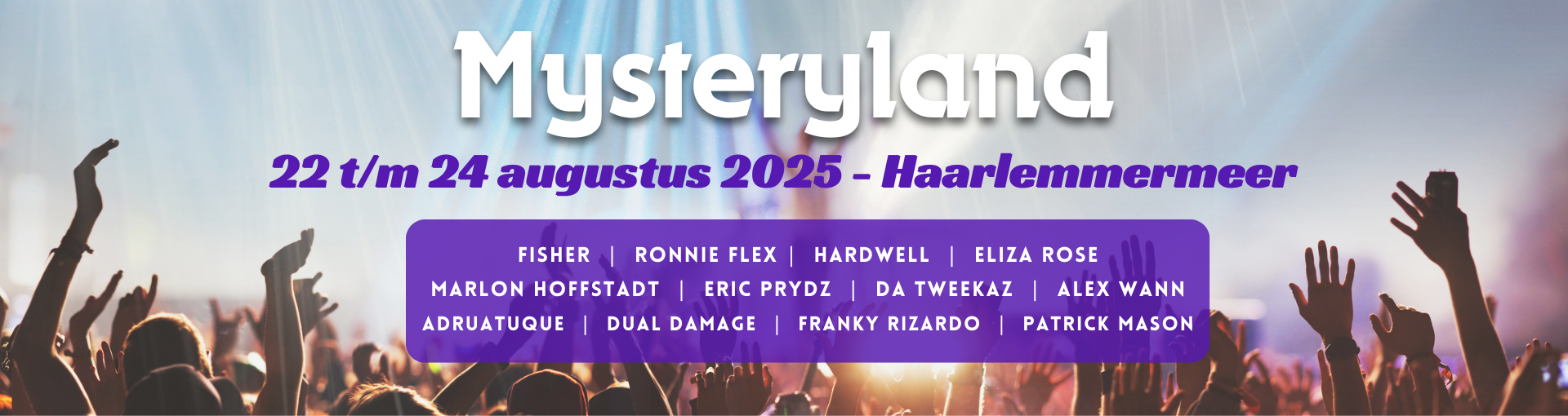 1920 x 510 Mysteryland 2025 Line-up 