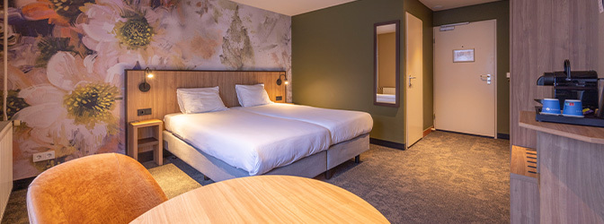 672 x 250 Fletcher Hotel Restaurant Klein Zwitserland Interieur Kamer Tweepersoons