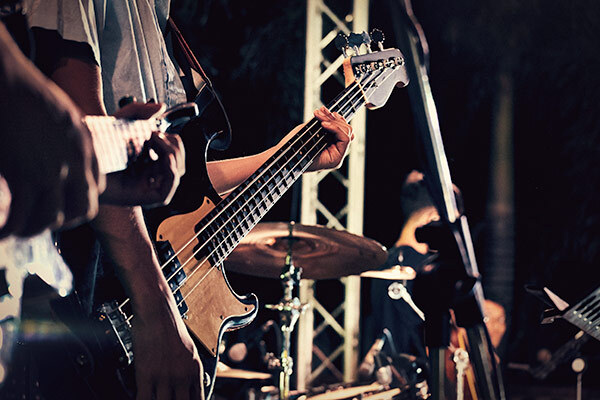 Muziek instrumenten voor live muziek