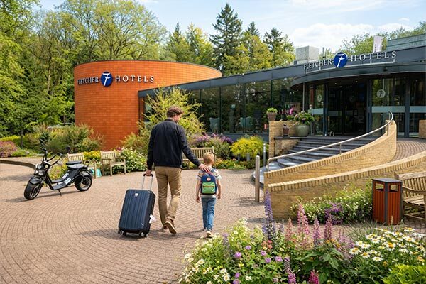 Vader en zoon bij Fletcher Sparrenhorst