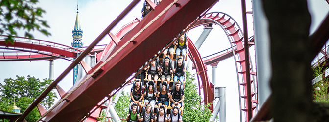 Achtbaan bij Walibi