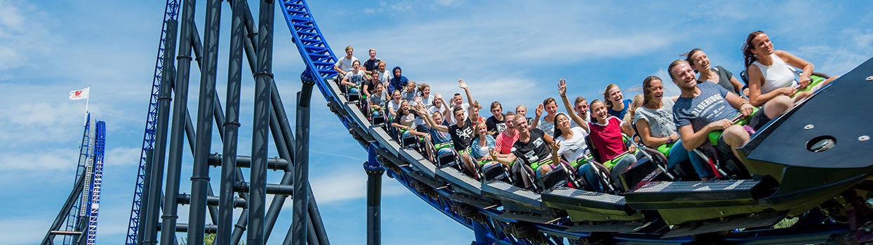 Achtbanen en attracties in Walibi Holland