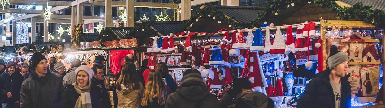 Gentse Winterfeesten met kerstkraampjes en sfeerverlichting