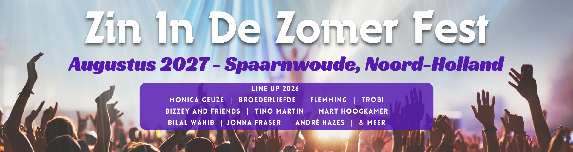 zin in de zomer fest 2027