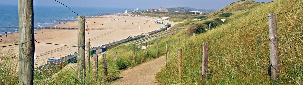 Het strand en de duinen van Zoutelande