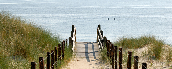 De kustlijn van Bergen aan Zee