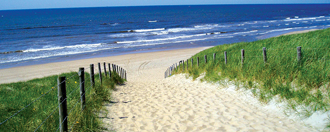 Het strand van de Wassenaarse Slag in Wassenaar