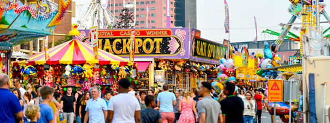 Drukte op de Tilburgse Kermis