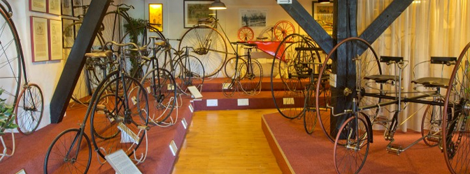 Binnen bij Nationaal Fietsmuseum Velorama