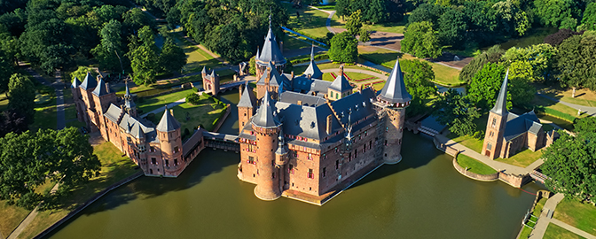 Luchtfoto Kasteel de Haar