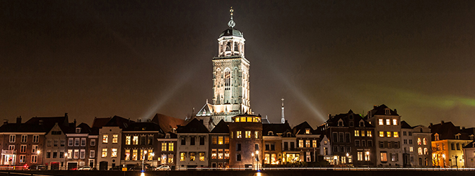 Libuinuskerk in de avond