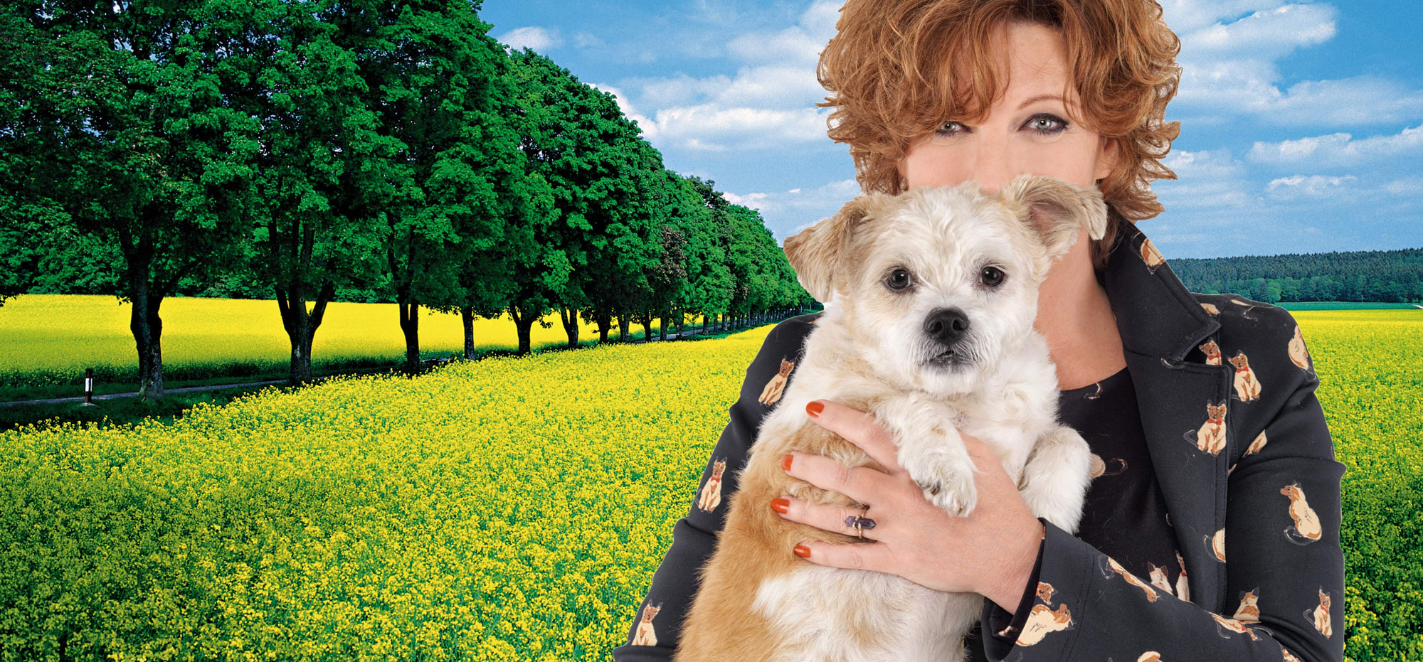 Myrna met hondje