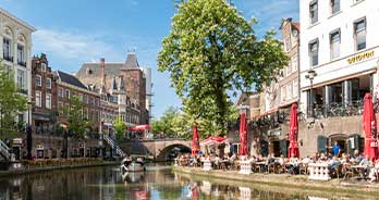 Gracht van de stad Utrecht