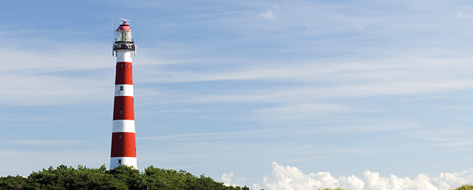 Vuurtoren op de Waddeneilanden