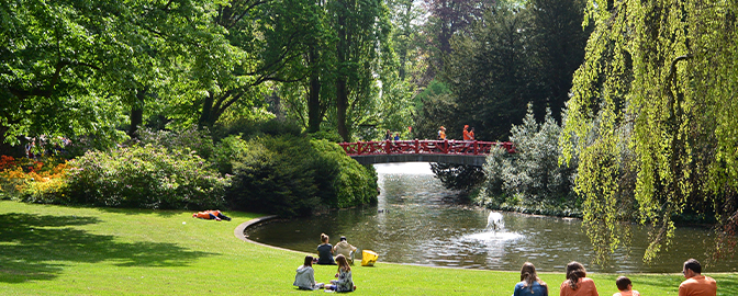 Mensen in Park Valkenberg