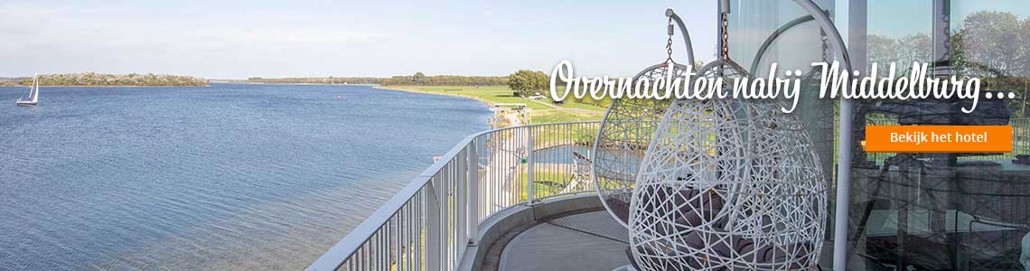 Uitzicht vanuit Fletcher Hotel-Restaurant Het Veerse Meer